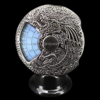 TDSO Gemstone Dice Spinner Antique Silver & Opalite