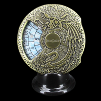 TDSO Gemstone Dice Spinner Antique Gold & Turquoise (Synthetic)