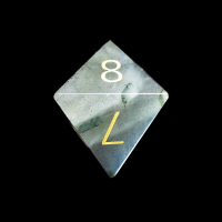 TDSO Gemstone Labradorite & Gold D8 Dice