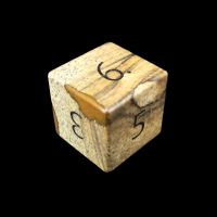 TDSO Gemstone Jasper Picture & Black D6 Dice