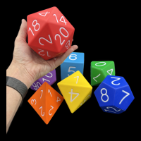 TDSO Foam Rainbow GIGANTIC 100mm 7 Dice Polyset