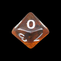 TDSO Glitter Amber D10 Dice