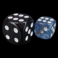 TDSO Glitter Dark Blue 12mm D6 Spot Dice