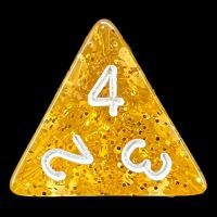 TDSO Glitter Gold D4 Dice