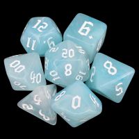 TDSO Gothic Script White Clouds 7 Dice Polyset