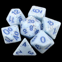 TDSO Granite Speckled Blue 7 Dice Polyset   LTD EDITION
