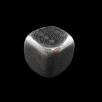 TDSO Gemstone Hematite & Shadow 15mm Rounded D6 Spot Dice