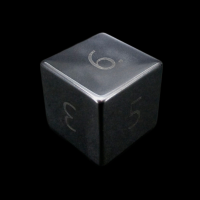 TDSO Hematite with Engraved Numbers 16mm Precious Gem D6 Dice