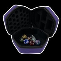 SPECIAL OFFER TDSO Hexagonal Mk2 Gaming Case & Dice Tray - Purple