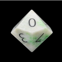 TDSO Gemstone Jade Xinjiang & Black D10 Dice