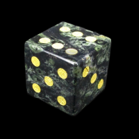 TDSO Gemstone Jasper Kambaba & Gold D6 Spot Dice
