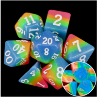 TDSO Layer Candy Glow In The Dark 7 Dice Polyset