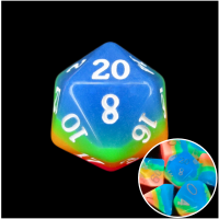 TDSO Layer Candy Glow In The Dark D20 Dice