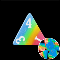 TDSO Layer Candy Glow In The Dark D4 Dice