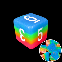 TDSO Layer Candy Glow In The Dark D6 Dice