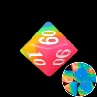 TDSO Layer Candy Glow In The Dark Percentile Dice