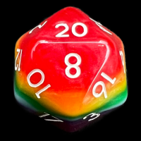 TDSO Layer Pearl Rainbow D20 Dice