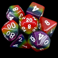 TDSO Layer Rainbow 7 Dice Polyset