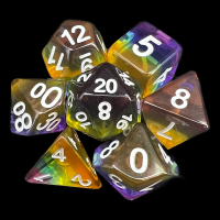 TDSO Layer Transparent Rainbow Light  7 Dice Polyset LTD EDITION
