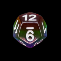 TDSO Layer Transparent Rainbow D12 Dice