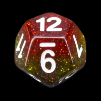TDSO Layer Transparent Rainbow Glitter D12 Dice