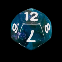 TDSO Photo Reactive Black & Blue D12 Dice