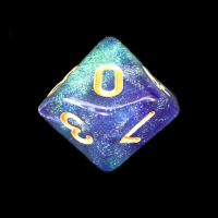 TDSO Photo Reactive Blue & Green D10 Dice