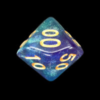TDSO Photo Reactive Blue & Green Percentile Dice