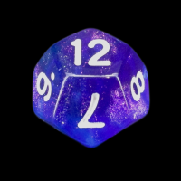 TDSO Photo Reactive Blue & Purple D12 Dice