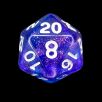 TDSO Photo Reactive Blue & Purple D20 Dice