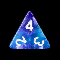 TDSO Photo Reactive Blue & Purple D4 Dice