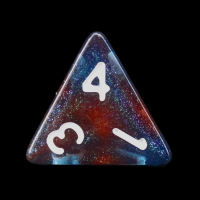 TDSO Photo Reactive Blue & Red D4 Dice