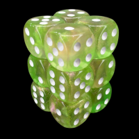 TDSO Photo Reactive Green & Pink 12 x D6 Dice Set