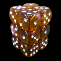 TDSO Photo Reactive Grey & Orange  12 x D6 Dice Se