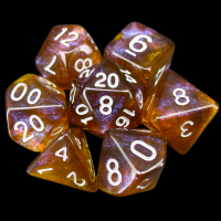 TDSO Photo Reactive Grey & Orange  7 Dice Polyset