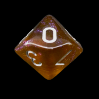 TDSO Photo Reactive Grey & Orange  D10 Dice