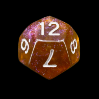 TDSO Photo Reactive Grey & Orange  D12 Dice