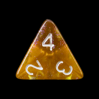 TDSO Photo Reactive Grey & Orange  D4 Dice