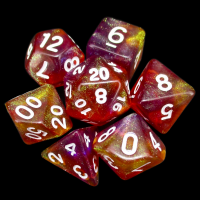 TDSO Photo Reactive Orange & Purple 7 Dice Polyset