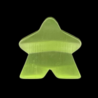 TDSO Cats Eye Glass Light Green Meeple