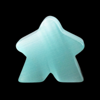 TDSO Cats Eye Glass Mint Green Meeple T1