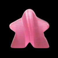 TDSO Cats Eye Glass Pink Meeple T1