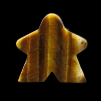 TDSO Gemstone Tiger Eye Meeple T2