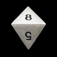 CLEARANCE TDSO Metal Antique Silver Finish D8 Dice  - Discontinued 33% Off