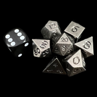 HALF PRICE TDSO Antique Silver MINI 12mm 7 Dice Polyset 