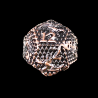 TDSO Metal Dragon Flight Antique Copper D12 Dice
