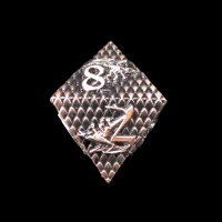 TDSO Metal Dragon Flight Antique Copper D8 Dice