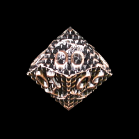 TDSO Metal Dragon Flight Antique Copper Percentile Dice