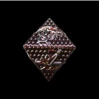 TDSO Metal Dragon Flight Black Red & Steel D8 Dice