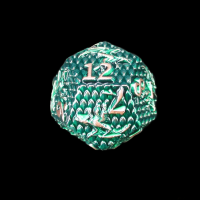 TDSO Metal Dragon Flight Emerald & Copper D12 Dice